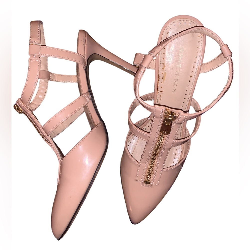 Price Drop!!Tan Nude Pink blush heels size 9
